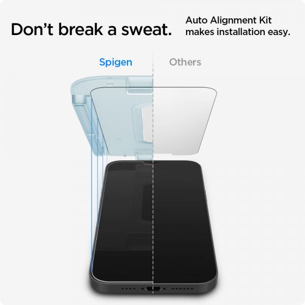 Spigen iPhone 12 Mini Skærmbeskyttelse GLAS.tR EZ Fit 2-pak