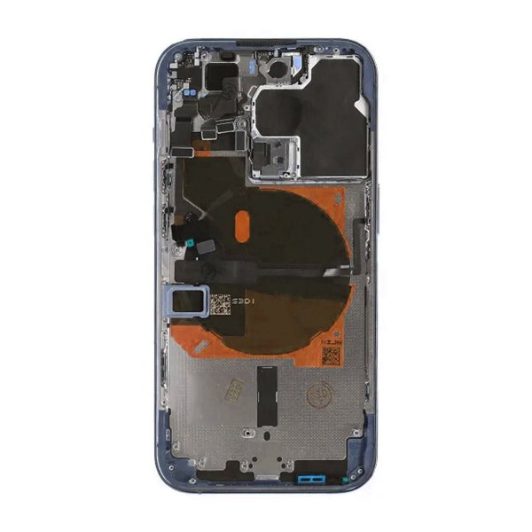 iPhone 12 Pro Bagside med Komplet Ramme OEM - Blå
