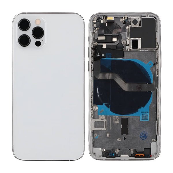 iPhone 12 Pro Bagside med Komplet Ramme OEM - Hvid
