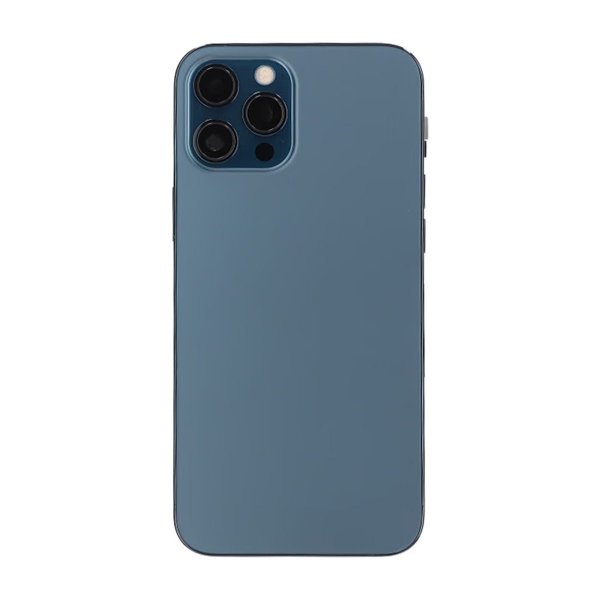 iPhone 12 Pro Max Bagside med Komplet Ramme OEM - Blå