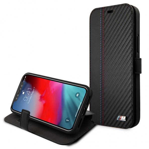 BMW iPhone 12 Pro Max Cover Dynamic Carbon Sort