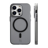 Rvelon iPhone 12 Pro Max Cover Korrugeret MagSafe Grå