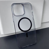 iPhone 12 Pro Max Cover Bølget MagSafe Sort