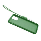 iPhone 12 Pro Max Cover Silikone med Ringholder Grøn