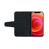 Rvelon iPhone 12 Pro Max Cover Udklappeligt Kortrum Sort