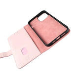Rvelon iPhone 12 Pro Max Cover Ægte Læder Rosa