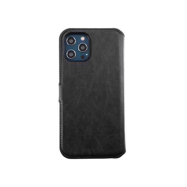 Rvelon iPhone 12 Pro Max Cover Magnetisk Aftageligt Etui Sort