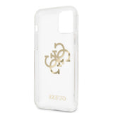 Guess iPhone 12 Pro Max Cover 4G Logo Guld Klar