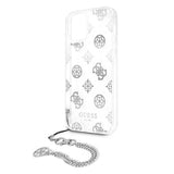 Guess iPhone 12 Pro Max Cover Chain Peony Silver