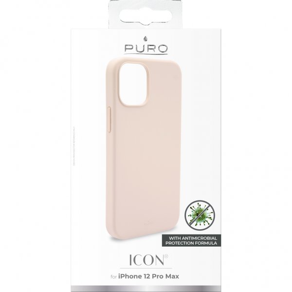 Puro iPhone 12 Pro Max Cover Icon Rosa
