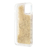 Guess iPhone 12 Pro Max Cover Liquid Glitter Guld Klar