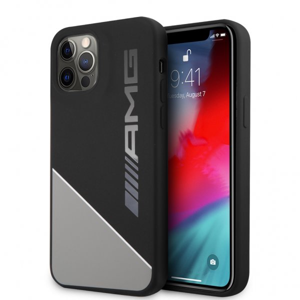 AMG iPhone 12 Pro Max Cover Liquid Silikone Grå