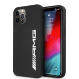 AMG iPhone 12 Pro Max Cover Flydende Silikone Sort