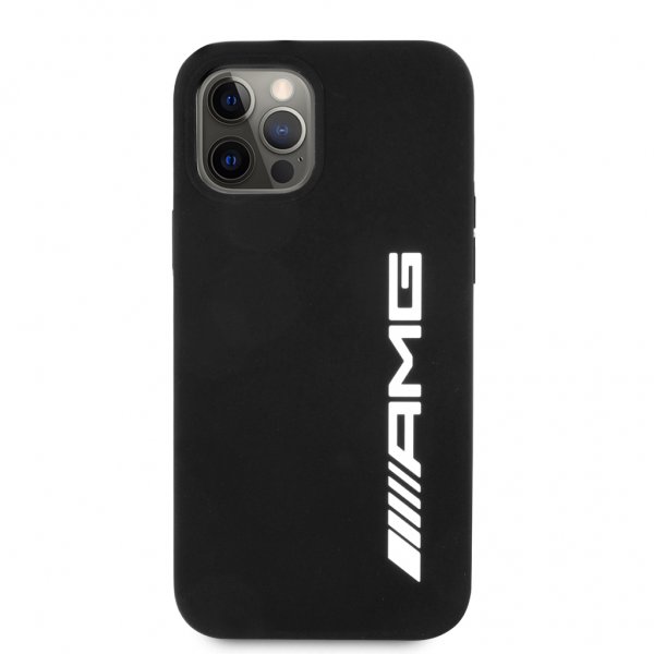 AMG iPhone 12 Pro Max Cover Flydende Silikone Sort