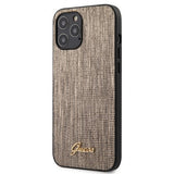 Guess iPhone 12 Pro Max Cover Lizard Guld