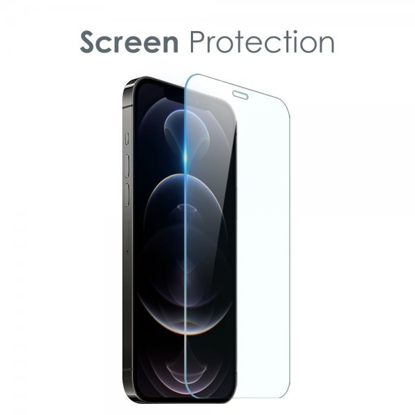 Northjo iPhone 12 Pro Max Cover med Skærmbeskyttelse og Kamerabeskyttelse 3-i-1