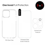 Northjo iPhone 12 Pro Max Cover med Skærmbeskyttelse og Kamerabeskyttelse 3-i-1