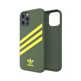 Adidas iPhone 12 Pro Max Cover Moulded Case PU Wild Pine/Acid Yellow