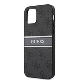 Guess iPhone 12 Pro Max Cover Printed Stripe Grå