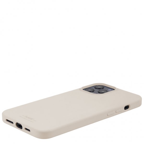 holdit iPhone 12 Pro Max Cover Silikone Light Beige
