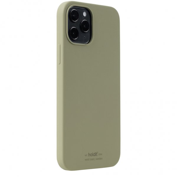 holdit iPhone 12 Pro Max Cover Silikone Khaki Green