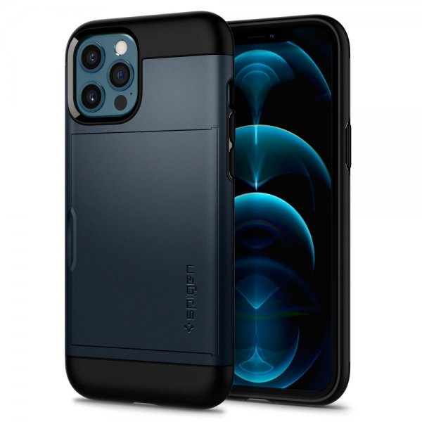 Spigen iPhone 12 Pro Max Cover Slim Armor CS Metal Slate