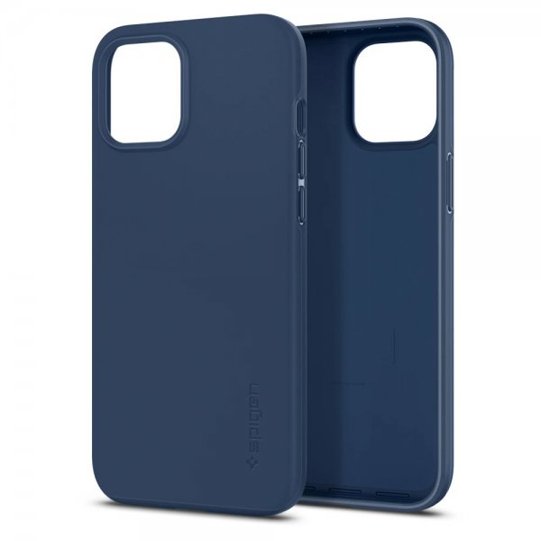 Spigen iPhone 12 Pro Max Cover Thin Fit Deep Blue