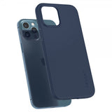 Spigen iPhone 12 Pro Max Cover Thin Fit Deep Blue