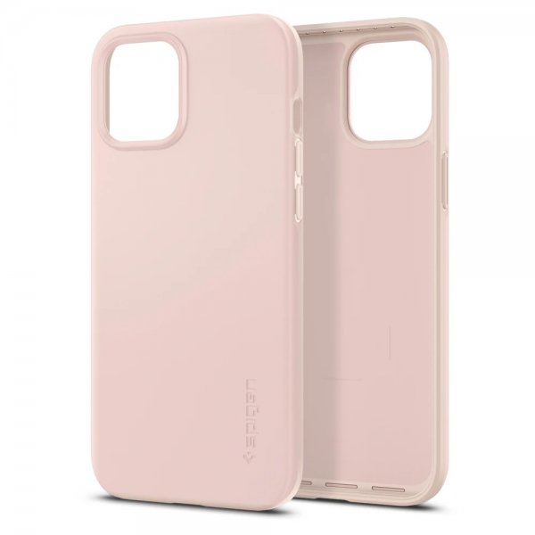 Spigen iPhone 12 Pro Max Cover Thin Fit Pink Sand