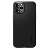 Spigen iPhone 12 Pro Max Cover Tynd Pasform Sort