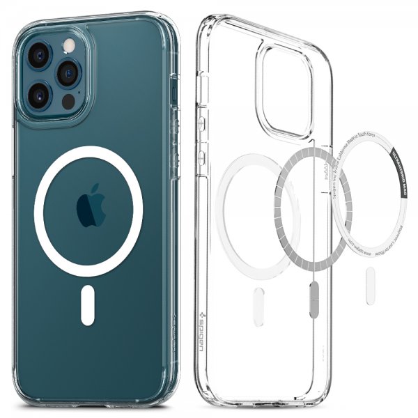 Spigen iPhone 12 Pro Max Cover Ultra Hybrid Mag Hvid