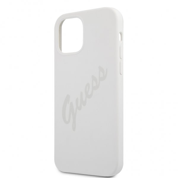 Guess iPhone 12 Pro Max Cover Vintage Silikone Cream