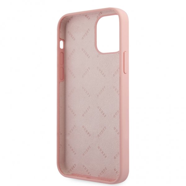 Guess iPhone 12 Pro Max Cover Vintage Silicone Rosa