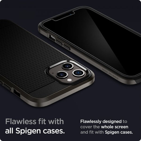 Spigen iPhone 12 Pro Max Skærmbeskytter GLAS.tR EZ Fit 2-pak