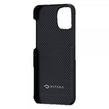 Pitaka iPhone 12 Pro Cover Air Case Sort/Grå Twill