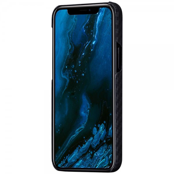 Pitaka iPhone 12/iPhone 12 Pro Cover MagEZ Case Sort/Grå Twill