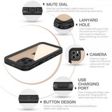 Redpepper iPhone 12 Pro Cover Vandtæt IP68 Sort