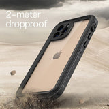 Redpepper iPhone 12 Pro Cover Vandtæt IP68 Sort