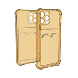 iPhone 12 Pro Cover Kortholder Stødsikkert Gul