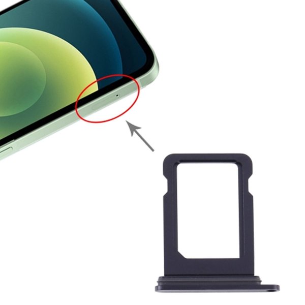 iPhone 12 SIM-kortholder - Sort
