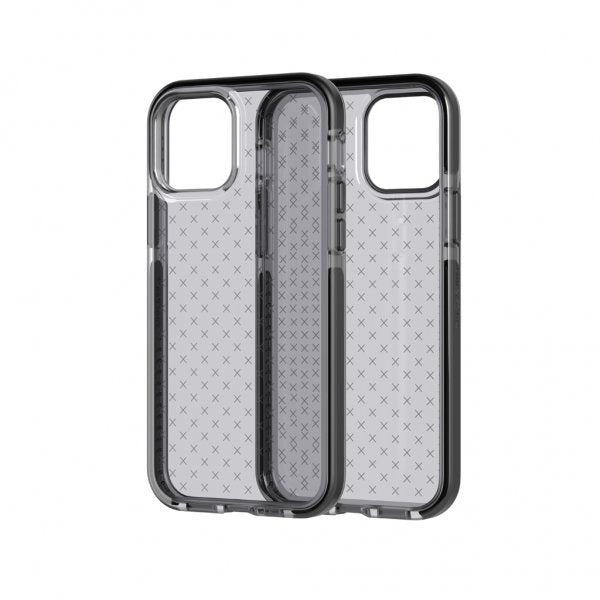 Tech21 iPhone 12/iPhone 12 Pro Cover Evo Check Smokey Black