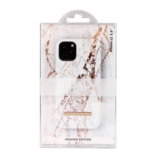 Onsala iPhone 12 Mini Cover Fashion Edition White Rhino Marble