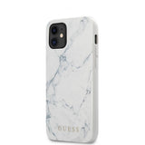 Guess iPhone 12 Mini Cover Marmor Hvid