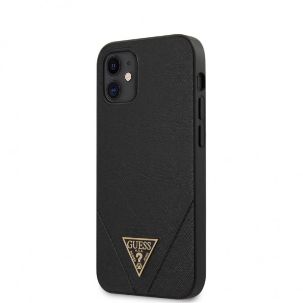 Guess iPhone 12 Mini Cover Saffiano V Stitch Sort