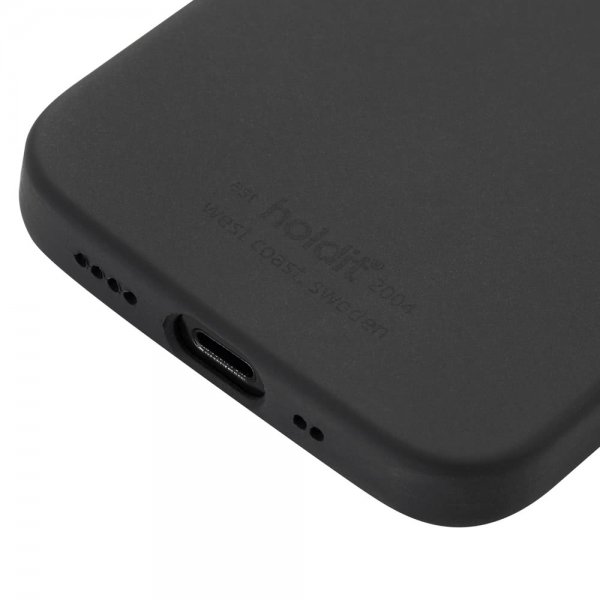 holdit iPhone 12 Mini Cover Silikone Sort
