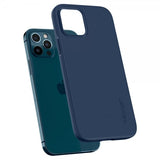 Spigen iPhone 12 Cover Thin Fit Deep Blue
