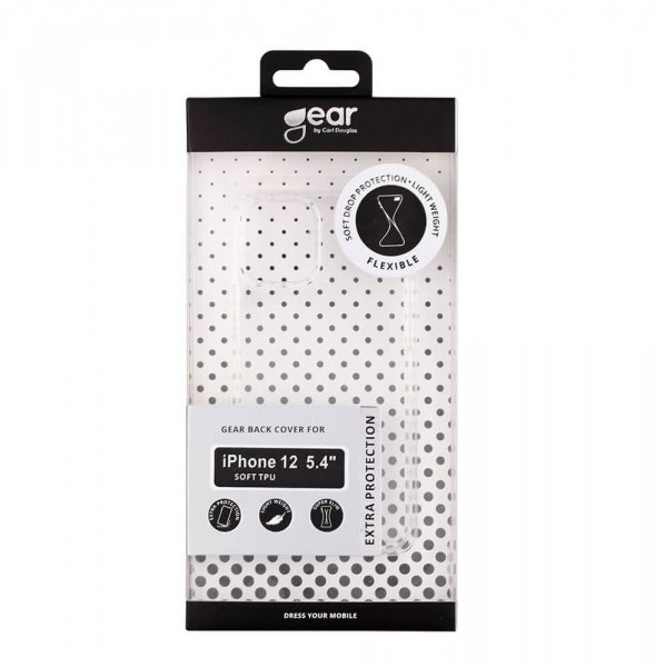 Gear iPhone 12 Mini Cover TPU Klar