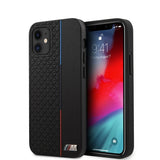 BMW iPhone 12 Mini Cover Tricolore Triangles Sort