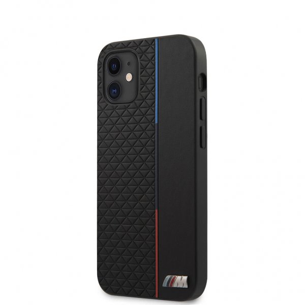 BMW iPhone 12 Mini Cover Tricolore Triangles Sort