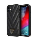 Guess iPhone 12 Mini Cover V Quilted Sort